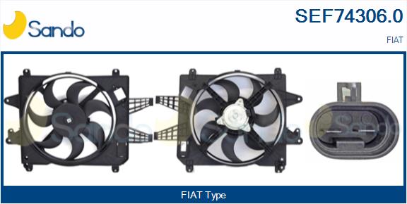 Elettromotore, ventola radiatore SANDO SEF74306.0
