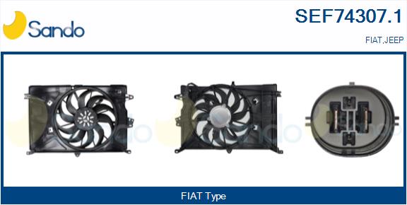 Elettromotore, ventola radiatore SANDO SEF74307.1