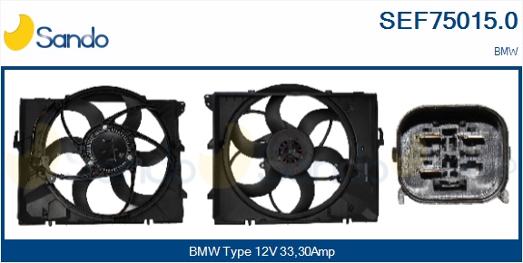 Elettromotore, ventola radiatore SANDO SEF75015.0
