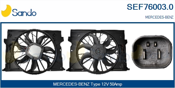 Elettromotore, ventola radiatore SANDO SEF76003.0