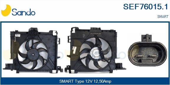 Elettromotore, ventola radiatore SANDO SEF76015.1