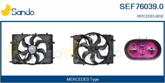 Elettromotore, ventola radiatore SANDO SEF76039.0