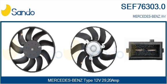 Ventola, raffreddamento motore SANDO SEF76303.0