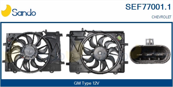 Elettromotore, ventola radiatore SANDO SEF77001.1