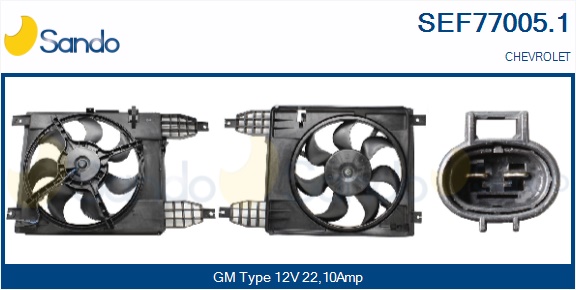 Elettromotore, ventola radiatore SANDO SEF77005.1