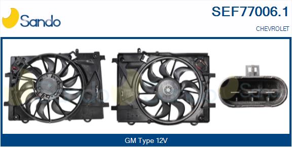 Elettromotore, ventola radiatore SANDO SEF77006.1