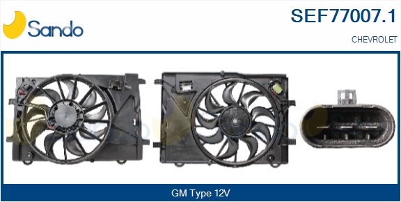 Elettromotore, ventola radiatore SANDO SEF77007.1