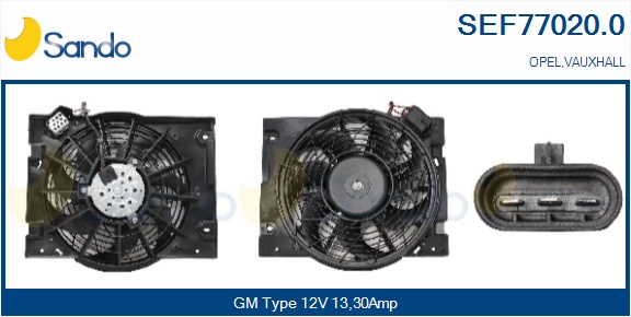 Elettromotore, ventola radiatore SANDO SEF77020.0