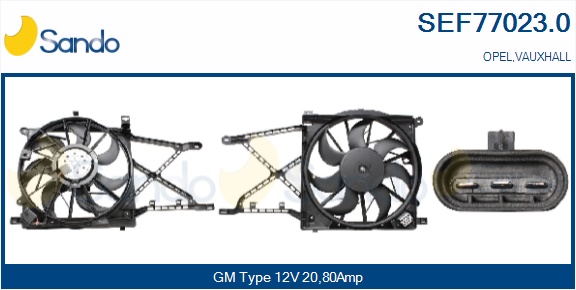 Elettromotore, ventola radiatore SANDO SEF77023.0