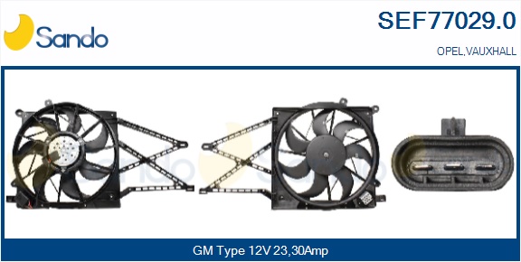 Elettromotore, ventola radiatore SANDO SEF77029.0
