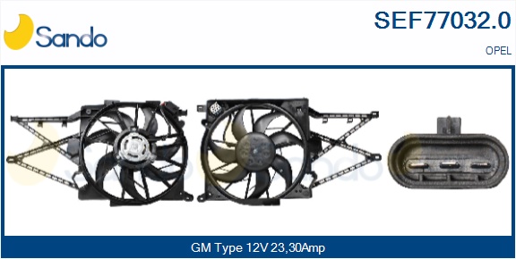 Elettromotore, ventola radiatore SANDO SEF77032.0
