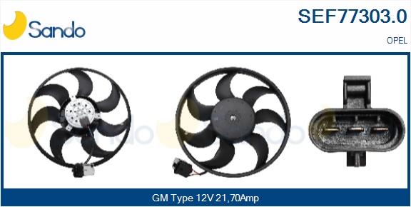 Ventola, raffreddamento motore SANDO SEF77303.0