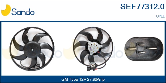 Ventola, raffreddamento motore SANDO SEF77312.0