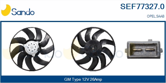 Ventola, raffreddamento motore SANDO SEF77327.0