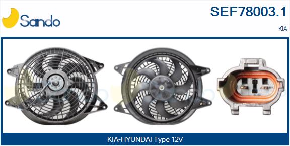 Elettromotore, ventola radiatore SANDO SEF78003.1