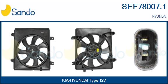 Elettromotore, ventola radiatore SANDO SEF78007.1