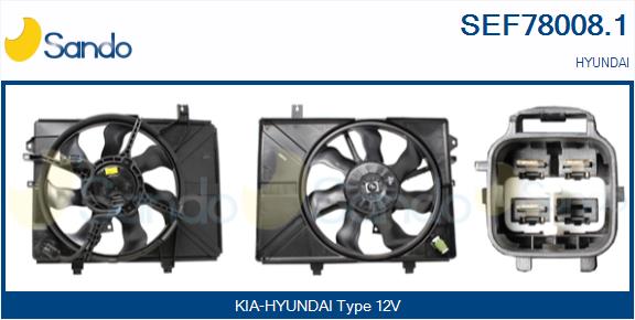 Elettromotore, ventola radiatore SANDO SEF78008.1