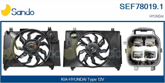 Elettromotore, ventola radiatore SANDO SEF78019.1