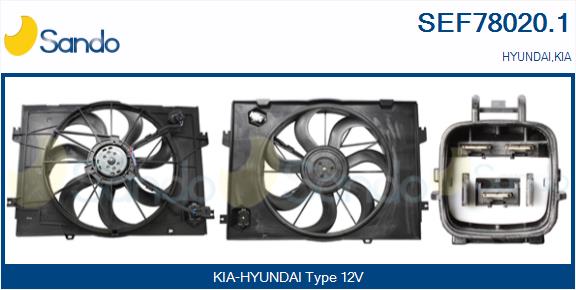 Elettromotore, ventola radiatore SANDO SEF78020.1