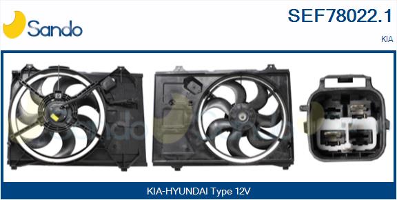 Elettromotore, ventola radiatore SANDO SEF78022.1