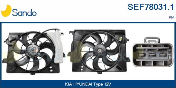 Elettromotore, ventola radiatore SANDO SEF78031.1