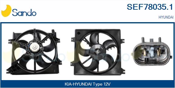 Elettromotore, ventola radiatore SANDO SEF78035.1
