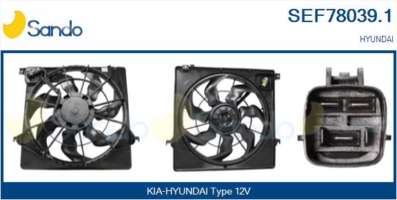 Elettromotore, ventola radiatore SANDO SEF78039.1