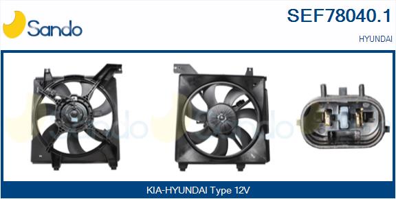 Elettromotore, ventola radiatore SANDO SEF78040.1
