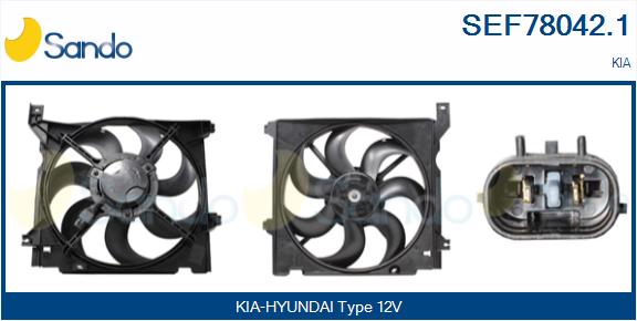 Elettromotore, ventola radiatore SANDO SEF78042.1