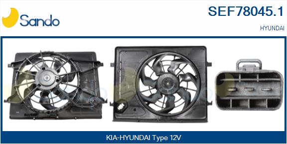 Elettromotore, ventola radiatore SANDO SEF78045.1