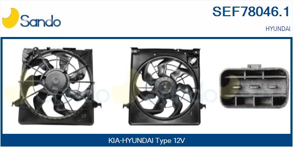Elettromotore, ventola radiatore SANDO SEF78046.1
