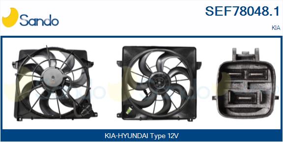 Elettromotore, ventola radiatore SANDO SEF78048.1