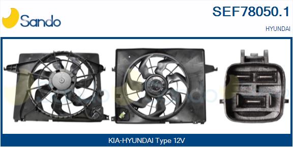 Elettromotore, ventola radiatore SANDO SEF78050.1