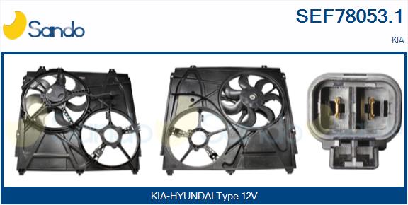 Elettromotore, ventola radiatore SANDO SEF78053.1