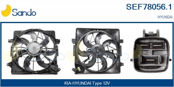 Elettromotore, ventola radiatore SANDO SEF78056.1