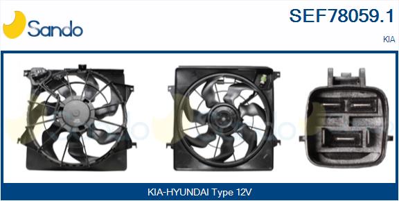 Elettromotore, ventola radiatore SANDO SEF78059.1