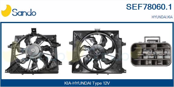 Elettromotore, ventola radiatore SANDO SEF78060.1