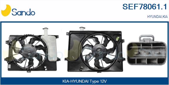 Elettromotore, ventola radiatore SANDO SEF78061.1