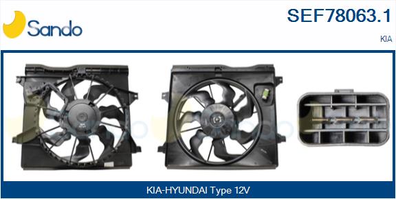 Elettromotore, ventola radiatore SANDO SEF78063.1