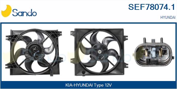 Elettromotore, ventola radiatore SANDO SEF78074.1