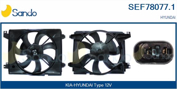 Elettromotore, ventola radiatore SANDO SEF78077.1