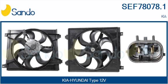 Elettromotore, ventola radiatore SANDO SEF78078.1