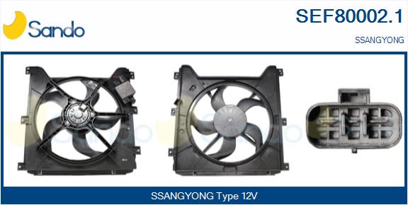 Elettromotore, ventola radiatore SANDO SEF80002.1
