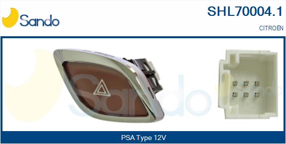 Interruttore, lampeggiatore d'emergenza SANDO SHL70004.1