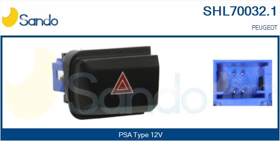 Interruttore, lampeggiatore d'emergenza SANDO SHL70032.1