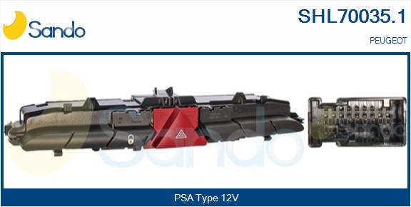 Interruttore, lampeggiatore d'emergenza SANDO SHL70035.1