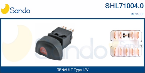 Interruttore, lampeggiatore d'emergenza SANDO SHL71004.0