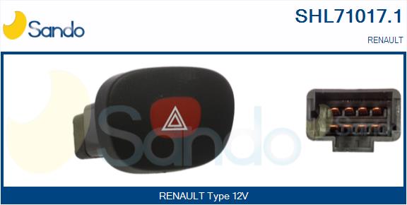 Interruttore, lampeggiatore d'emergenza SANDO SHL71017.1