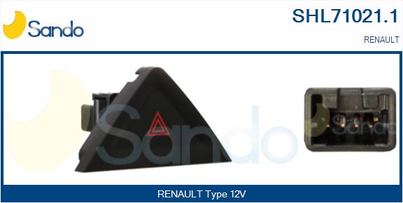 Interruttore, lampeggiatore d'emergenza SANDO SHL71021.1