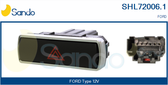 Interruttore, lampeggiatore d'emergenza SANDO SHL72006.1